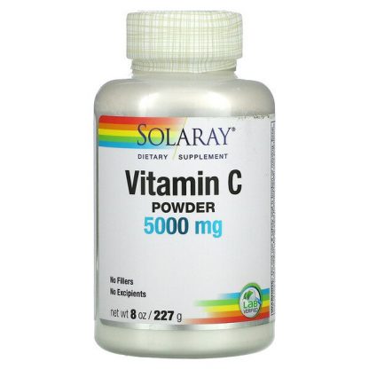 Solaray, Vitamin C Powder, 5,000 mg, 8 oz (227 g)