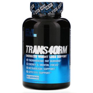 EVLution Nutrition, Trans4orm, Energized Weight Loss Support, 120 Capsules