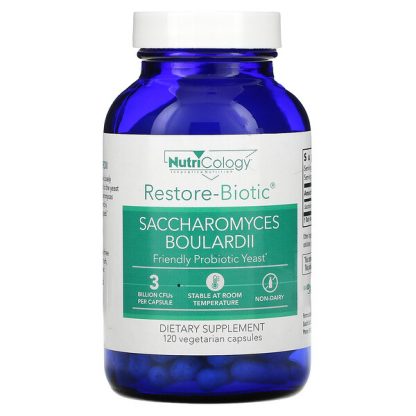 Nutricology, Restore-Biotic, Saccharomyces Boulardii, 120 Vegetarian Capsules