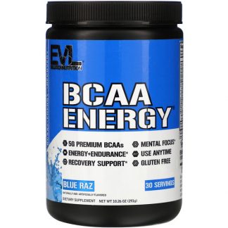 EVLution Nutrition, BCAA ENERGY, Blue Raz, 10.26 oz (291 g)