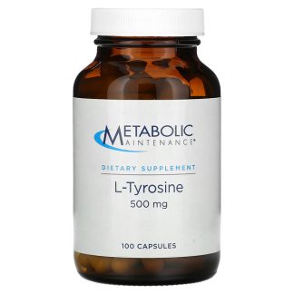 Metabolic Maintenance, L-Tyrosine, 500 mg, 100 Capsules