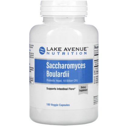 Lake Avenue Nutrition, Saccharomyces Boulardii, Probiotic Yeast, 10 Billion CFU, 180 Veggie Capsules