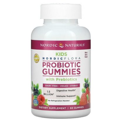 Nordic Naturals, Probiotic Gummies Kids, Merry Berry Punch, 60 Gummies