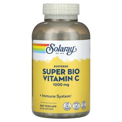 Solaray, Buffered Super Bio Vitamin C, 500 mg, 360 VegCaps