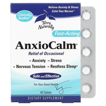 Terry Naturally, AnxioCalm, 45 Tablets