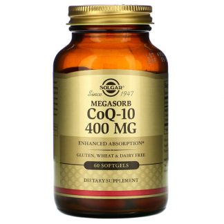 Solgar, Megasorb CoQ-10, 400 mg, 60 Softgels