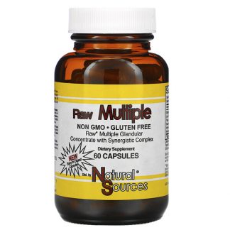 Natural Sources, Raw Multiple, 60 Capsules