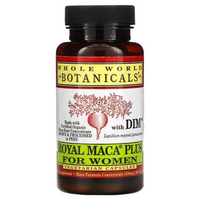 Whole World Botanicals, Royal Maca Plus For Women, 550 mg, 90 Veggie Caps