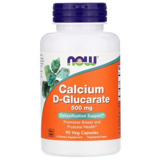 NOW Foods, Calcium D-Glucarate, 500 mg, 90 Veg Capsules