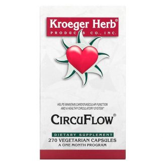 Kroeger Herb Co, CircuFlow, 270 Vegetarian Capsules