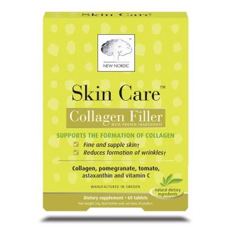 New Nordic, Skin Care, Collagen Filler, 60 Tablets