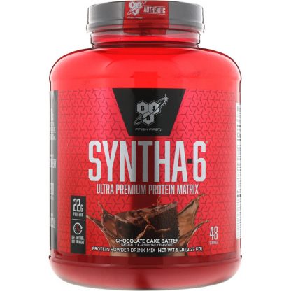 BSN, Syntha 6, Ultra Premium Protein Matrix, Chocolate Cake Batter, 5 lb (2.27 kg)