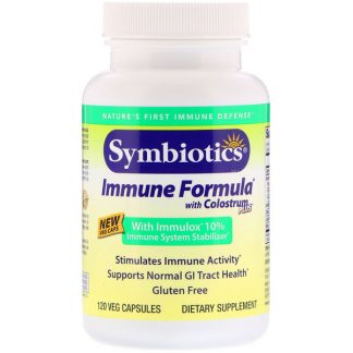 Symbiotics, Immune Formula with Colostrum Plus, 120 Veg Capsules