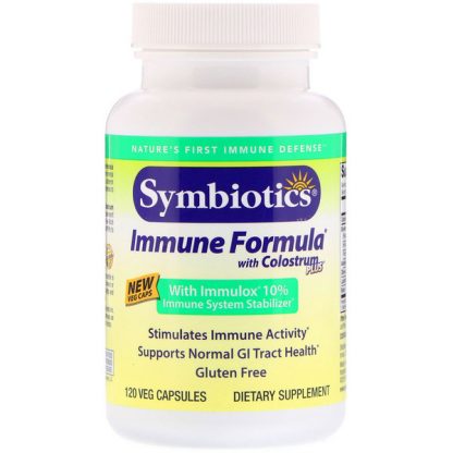 Symbiotics, Immune Formula with Colostrum Plus, 120 Veg Capsules