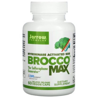 Jarrow Formulas, BroccoMax, Myrosinase Activated SGS, 60 Delayed Release Veggie Caps