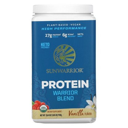 Sunwarrior, Warrior Blend Protein, Vanilla, 1.65 lb (750 g)