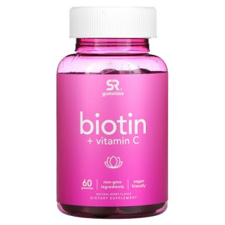 Sports Research, Biotin + Vitamin C, Natural Berry, 60 Gummies