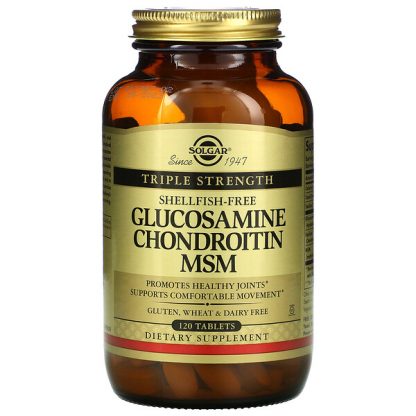 Solgar, Glucosamine Chondroitin MSM, Triple Strength, 120 Tablets