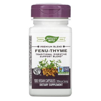 Nature's Way, Fenu-Thyme, 450 mg, 100 Vegan Capsules