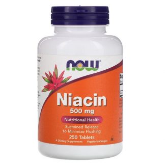 NOW Foods, Niacin, 500 mg, 250 Tablets