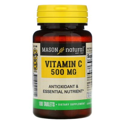 Mason Natural, Vitamin C, 500 mg, 100 Tablets