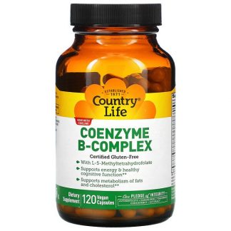 Country Life, Coenzyme B-Complex, 120 Vegan Capsules