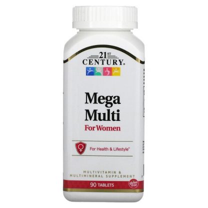 21st Century, Mega Multi for Women, 90 Tablets