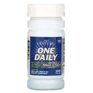 21st Century, One Daily, Men's 50+, Multivitamin Multimineral, 100 Tablets