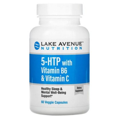 Lake Avenue Nutrition, 5-HTP with Vitamin B6 & Vitamin C, 60 Veggie Capsules