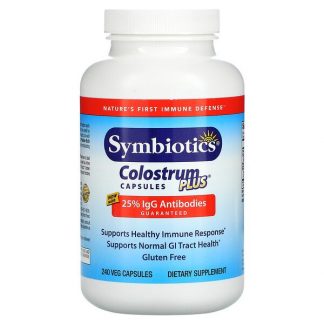 Symbiotics, Colostrum Plus, 240 Veg Capsules