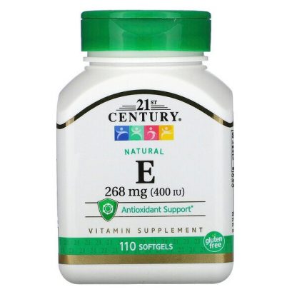 21st Century, Natural Vitamin E, 268 mg (400 IU), 110 Softgels