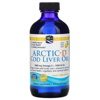 Nordic Naturals, Arctic-D Cod Liver Oil, Lemon, 8 fl oz (237 ml)