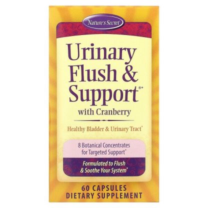 Nature's Secret, Urinary Flush & Support with Cranberry, 60 Capsules