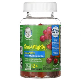 Gerber, Grow Mighty, Complete Kids Multivitamin, Ages 2+, 60 Gummies