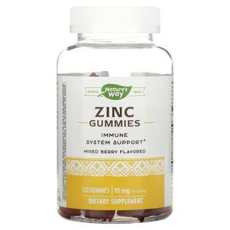 Nature's Way, Zinc Gummies, Mixed Berry , 11 mg, 120 Gummies