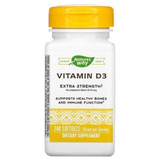 Nature's Way, Vitamin D3, 50 mcg, 240 Softgels