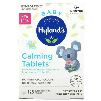 Hyland's, Baby, Calming Tablets, Ages 6+ Months, 125 Quick-Dissolving Tablets