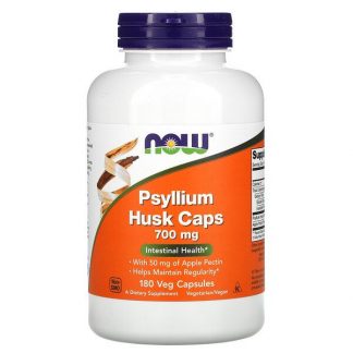 NOW Foods, Psyllium Husk Caps, 700 mg, 180 Veg Capsules