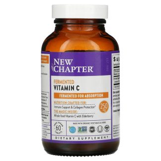 New Chapter, Fermented Vitamin C, 250 mg, 60 Vegan Tablets