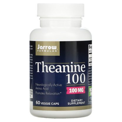 Jarrow Formulas, Theanine 100, 100 mg, 60 Veggie Caps