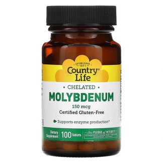 Country Life, Chelated Molybdenum, 150 mcg, 100 Tablets