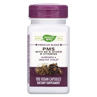 Nature's Way, PMS with B6 & Other B-Vitamins, 100 Vegan Capsules