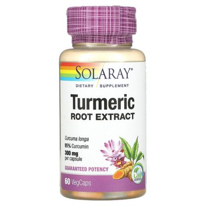 Solaray, Turmeric Root Extract, 300 mg, 60 VegCaps