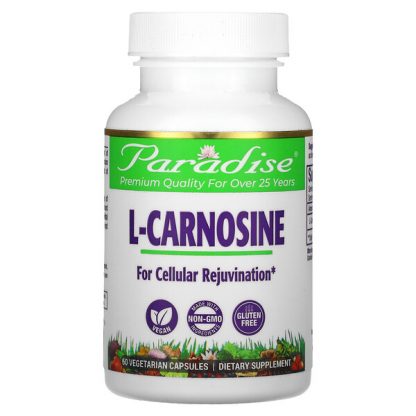 Paradise Herbs, L-Carnosine, 60 Vegetarian Capsules