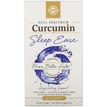 Solgar, Full Spectrum Curcumin, Sleep Ease, 60 Licaps