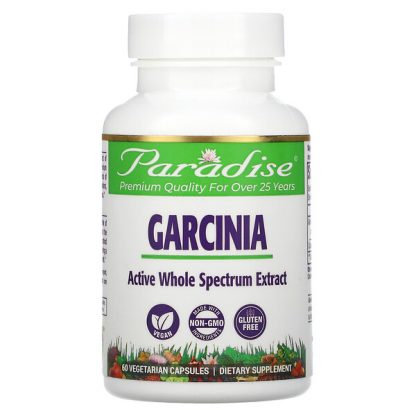 Paradise Herbs, Garcinia, 60 Vegetarian Capsules