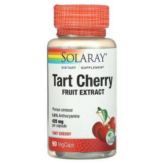 Solaray, Tart Cherry Fruit Extract, 425 mg, 90 VegCaps