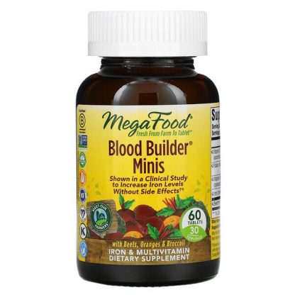 MegaFood, Blood Builder Minis, 60 Tablets