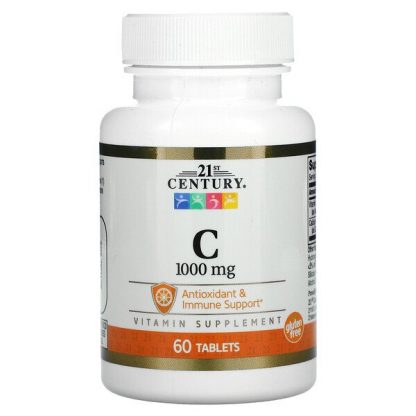 21st Century, Vitamin C, 1,000 mg, 60 Tablets