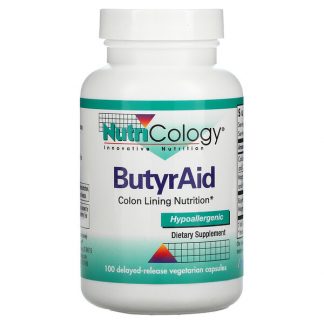 Nutricology, ButyrAid, 100 Delayed-Release Vegetarian Capsules